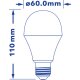LED Classic A E27 9.0 W