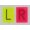 L+R Zeichen Set, 7,5 mm Schrifthöhe, Buchstabenschablonen/Bleizeichen